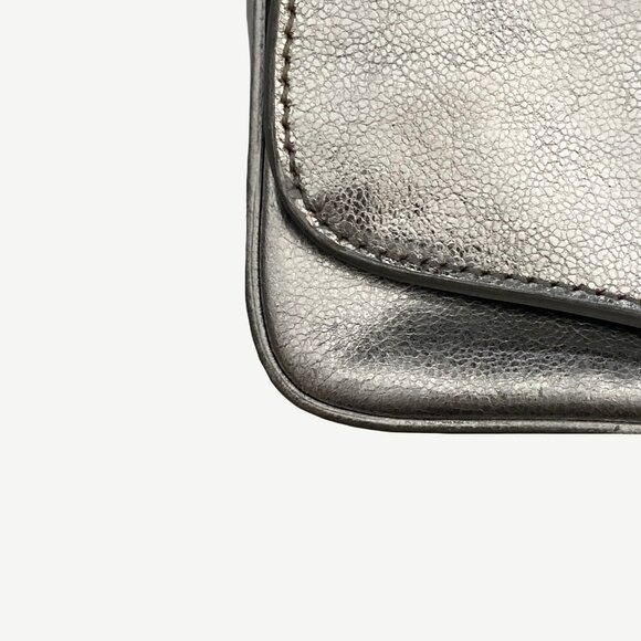 Tory Burch Silver Classic Mini Bag - Picture 7 of 9
